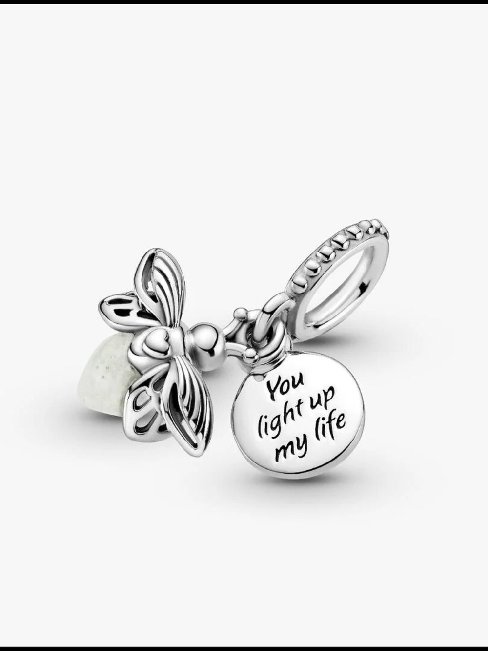 Pandora Glow-in-the-dark Firefly Dangle Charm 799352c01Sterling silver